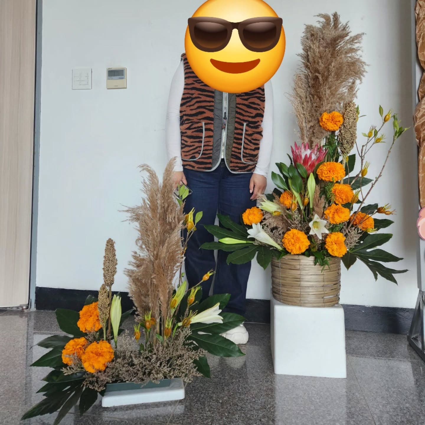 취미인꽃 헌화 동양꽃꽂이 할로윈 키즈클래쓰
