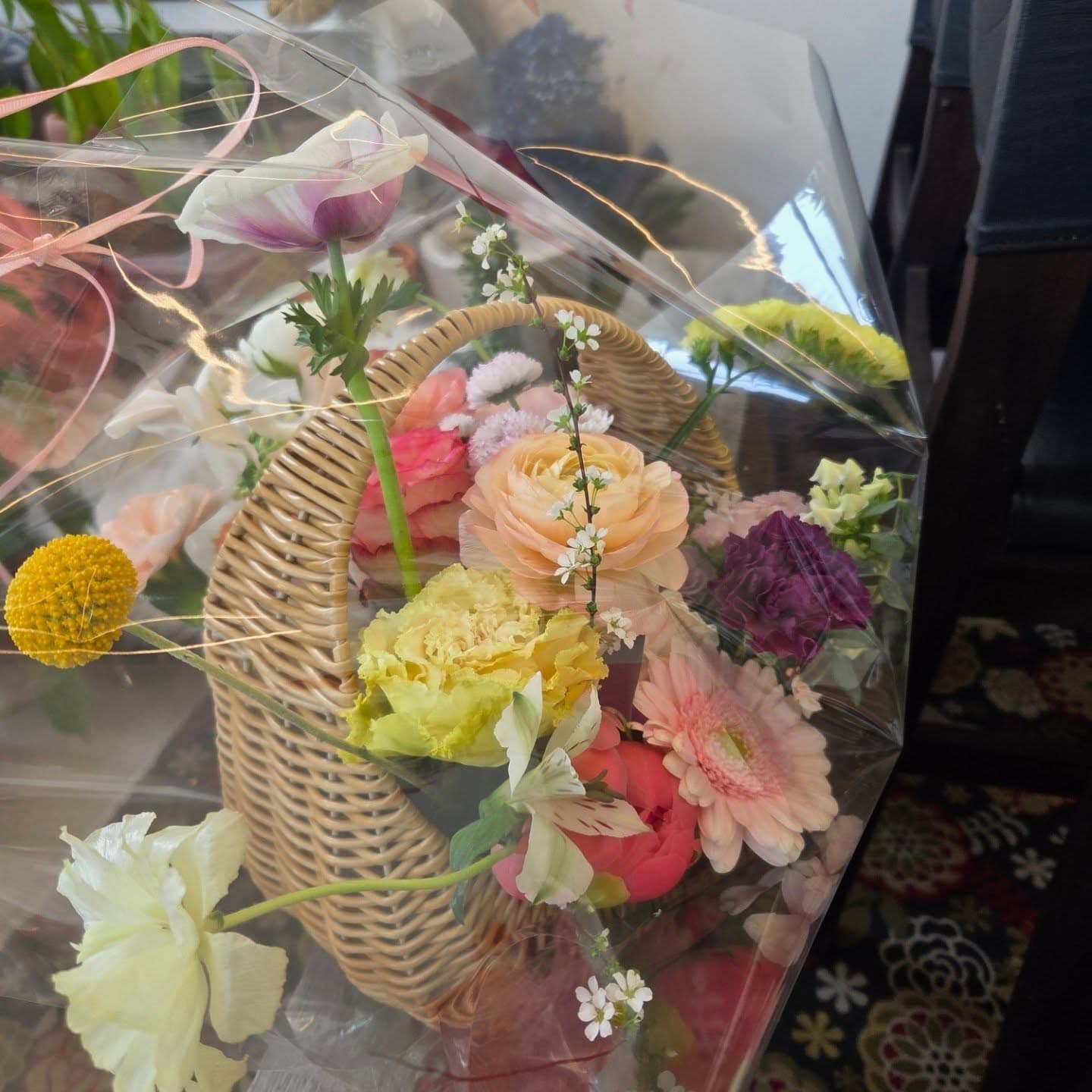 출산 축하 꽃바구니